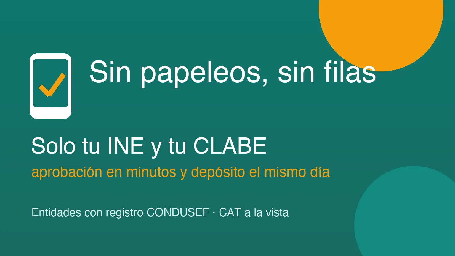 Préstamos sin papeleos en México: tu INE, tu CLABE y nada más