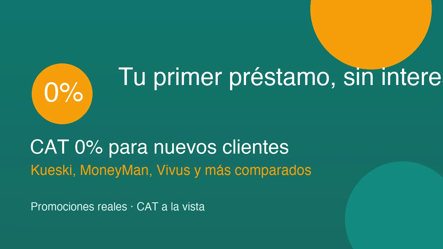 Primer préstamo sin intereses en México